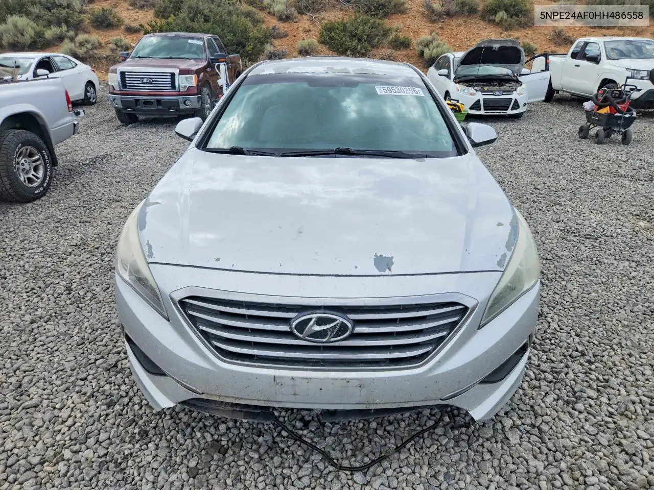 2017 HYUNDAI SONATA VIN 5NPE24AF0HH486558 — фото 5