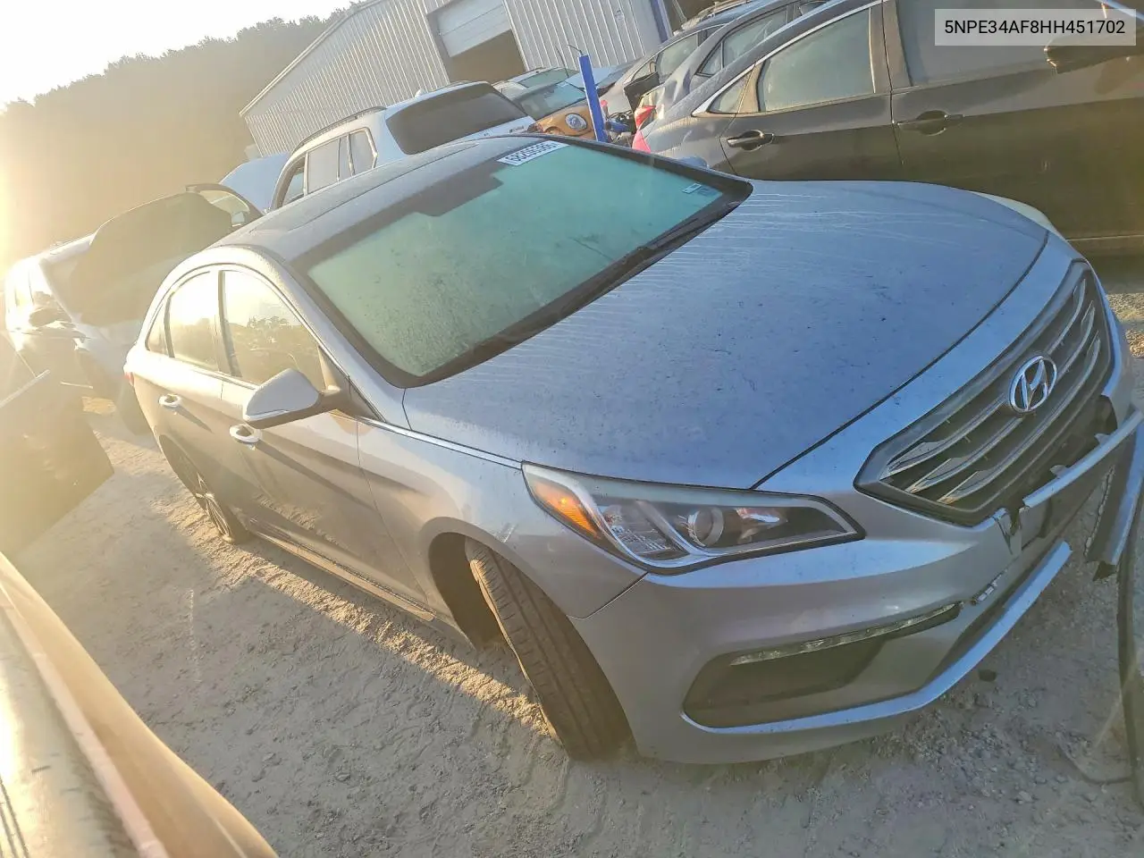 2017 HYUNDAI SONATA VIN 5NPE34AF8HH451702 — фото 4