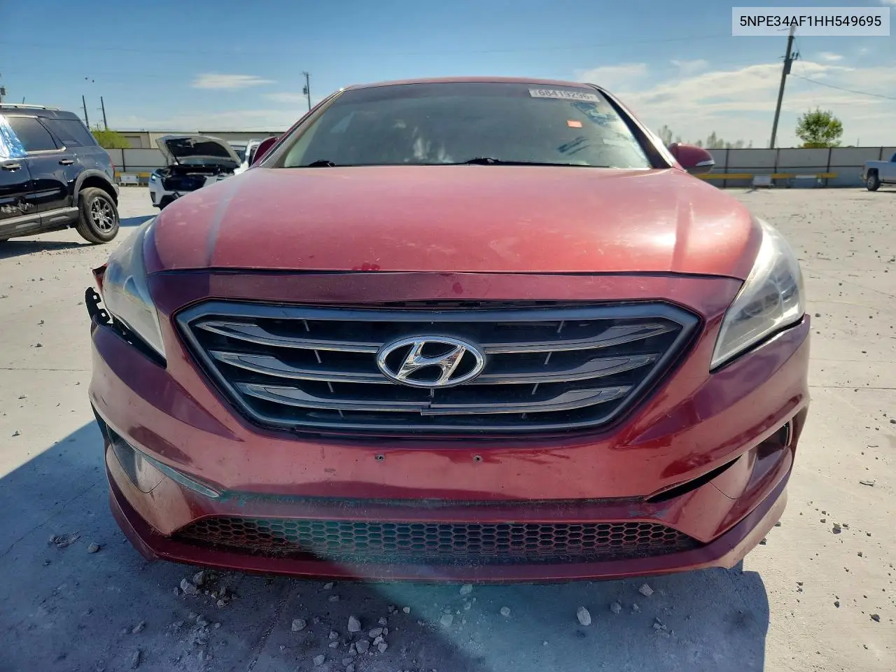 2017 HYUNDAI SONATA VIN 5NPE34AF1HH549695 — фото 5