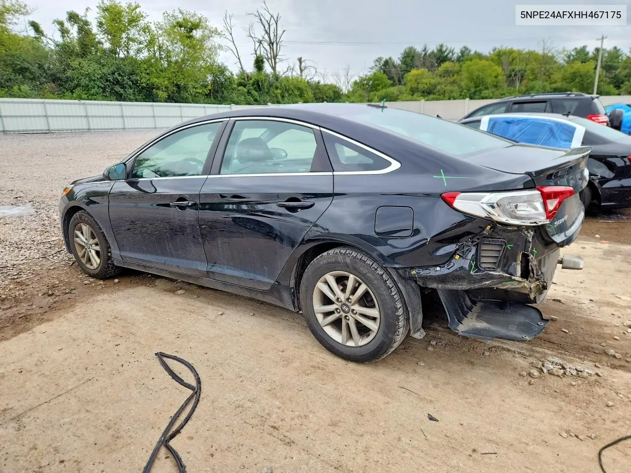 2017 HYUNDAI SONATA VIN 5NPE24AFXHH467175 — фото 2