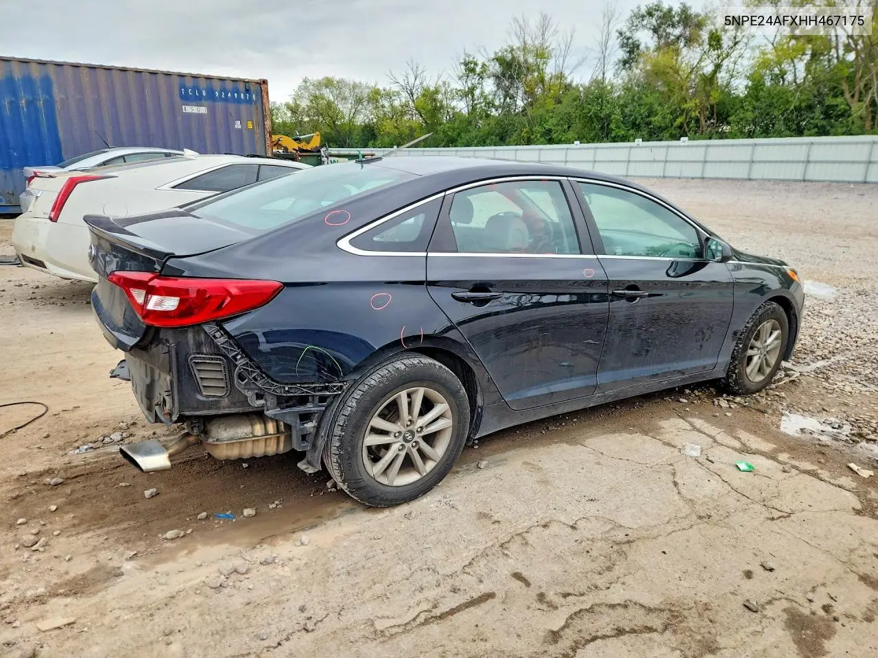 2017 HYUNDAI SONATA VIN 5NPE24AFXHH467175 — фото 3