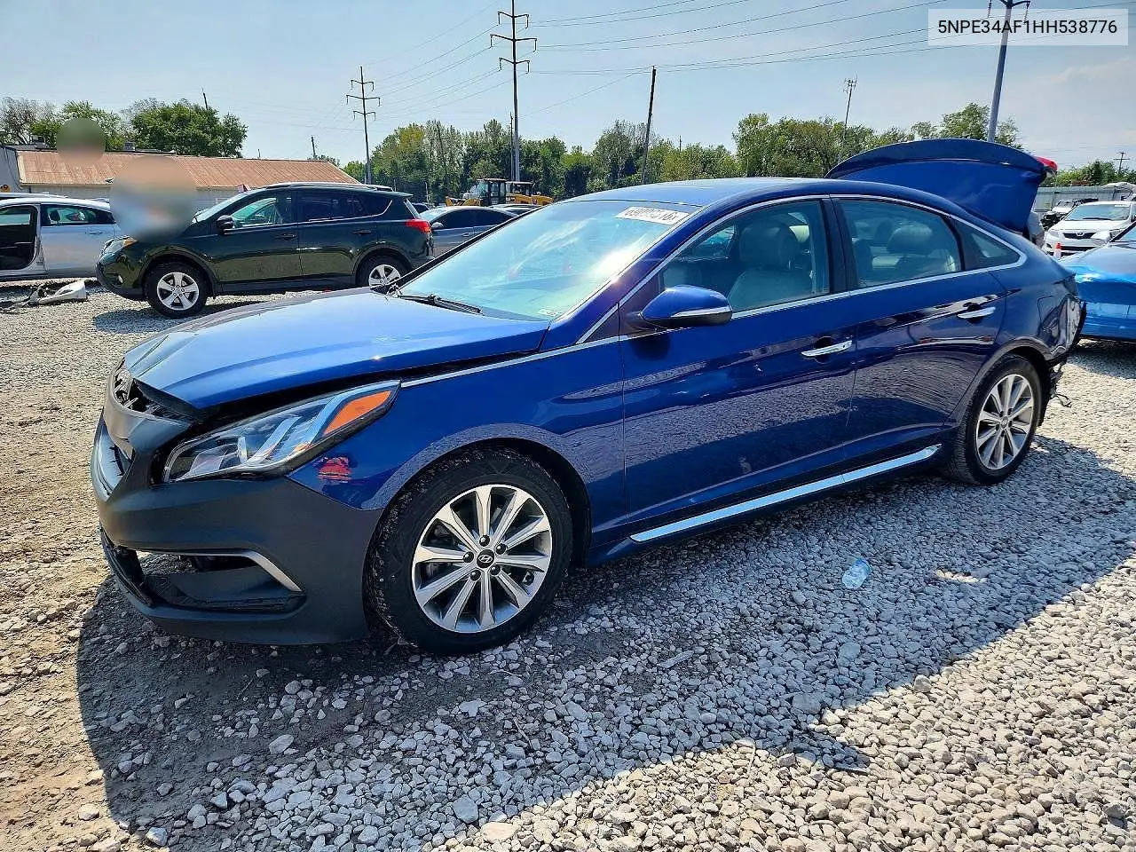 HYUNDAI SONATA 2017, VIN 5NPE34AF1HH538776