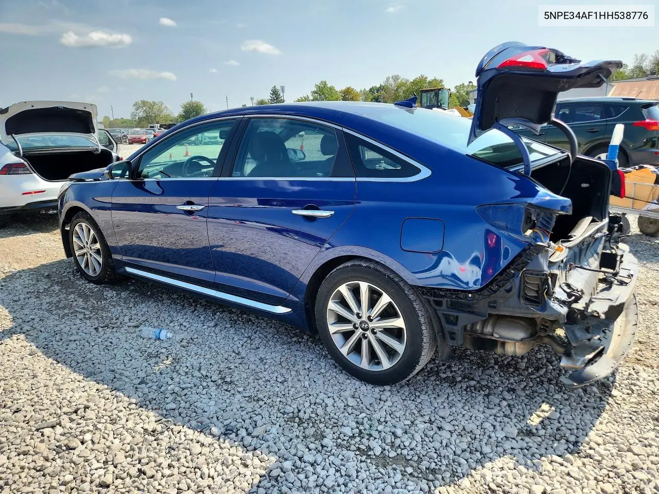 2017 HYUNDAI SONATA VIN 5NPE34AF1HH538776 — фото 2