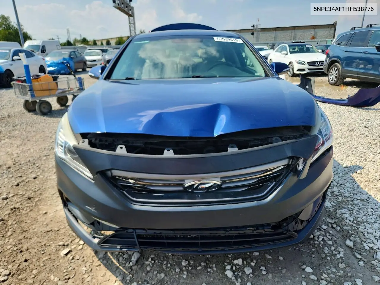 2017 HYUNDAI SONATA VIN 5NPE34AF1HH538776 — фото 5