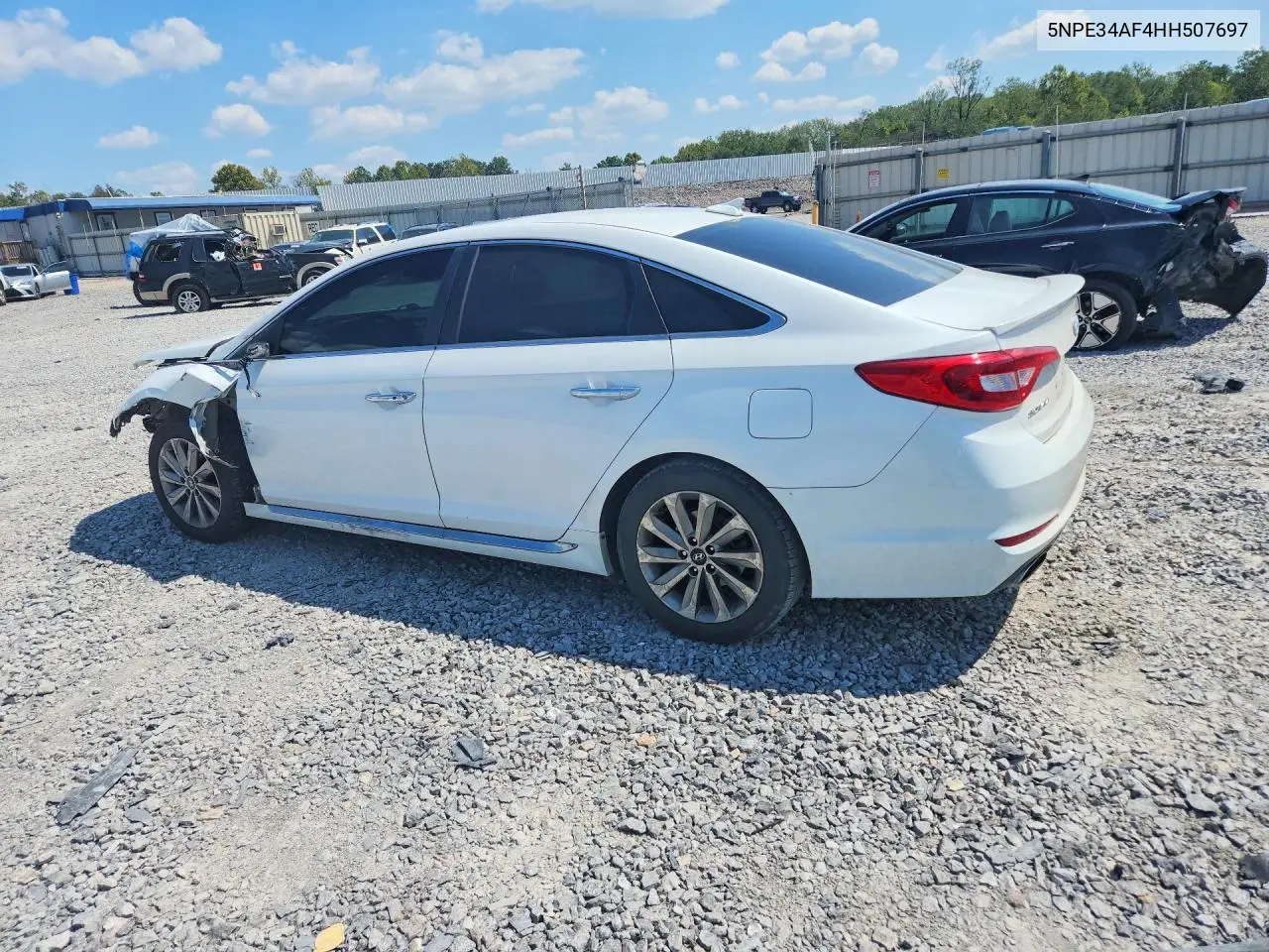 2017 HYUNDAI SONATA VIN 5NPE34AF4HH507697 — фото 2