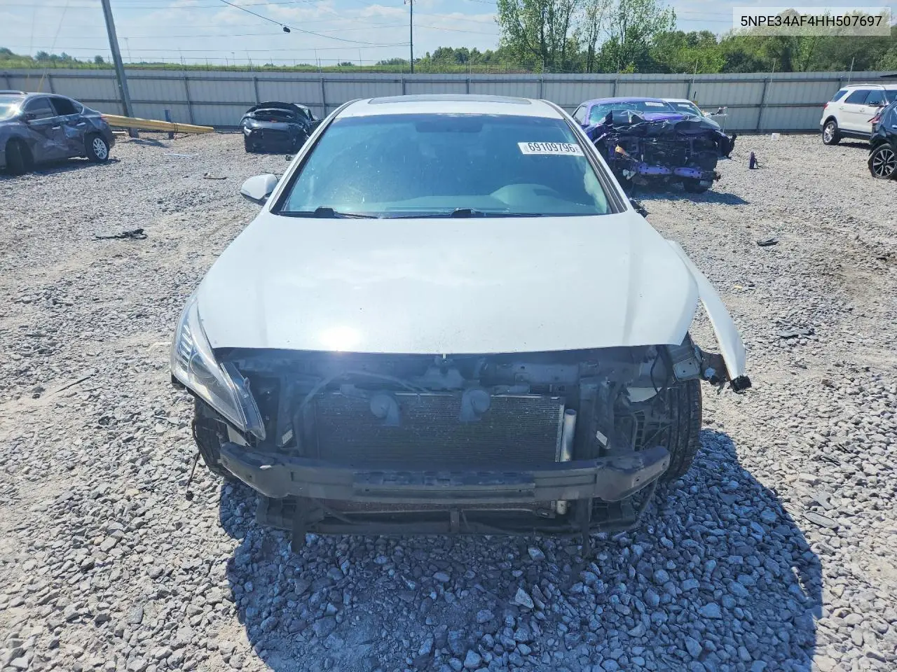2017 HYUNDAI SONATA VIN 5NPE34AF4HH507697 — фото 5