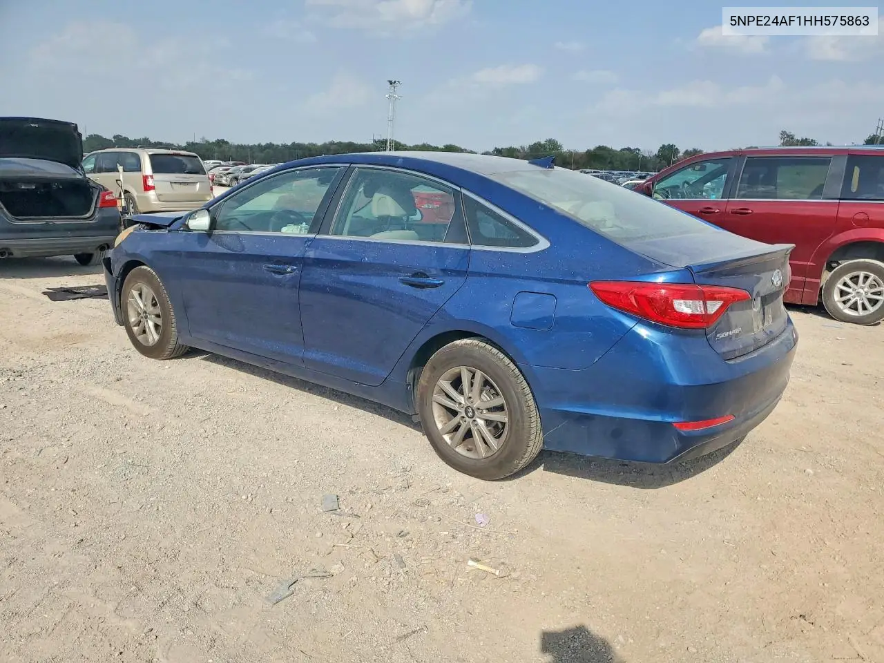 2017 HYUNDAI SONATA VIN 5NPE24AF1HH575863 — фото 2