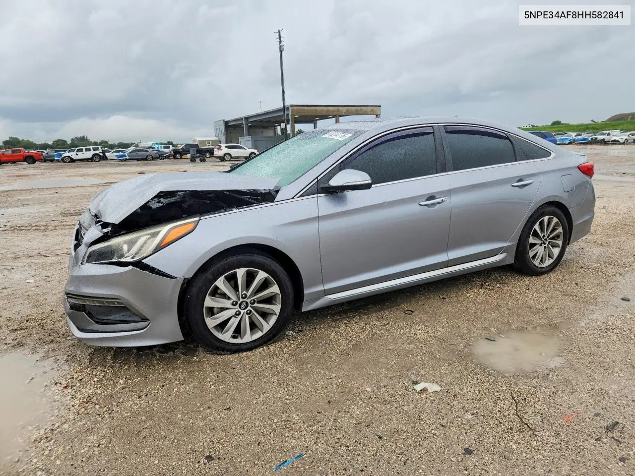 HYUNDAI SONATA 2017, VIN 5NPE34AF8HH582841