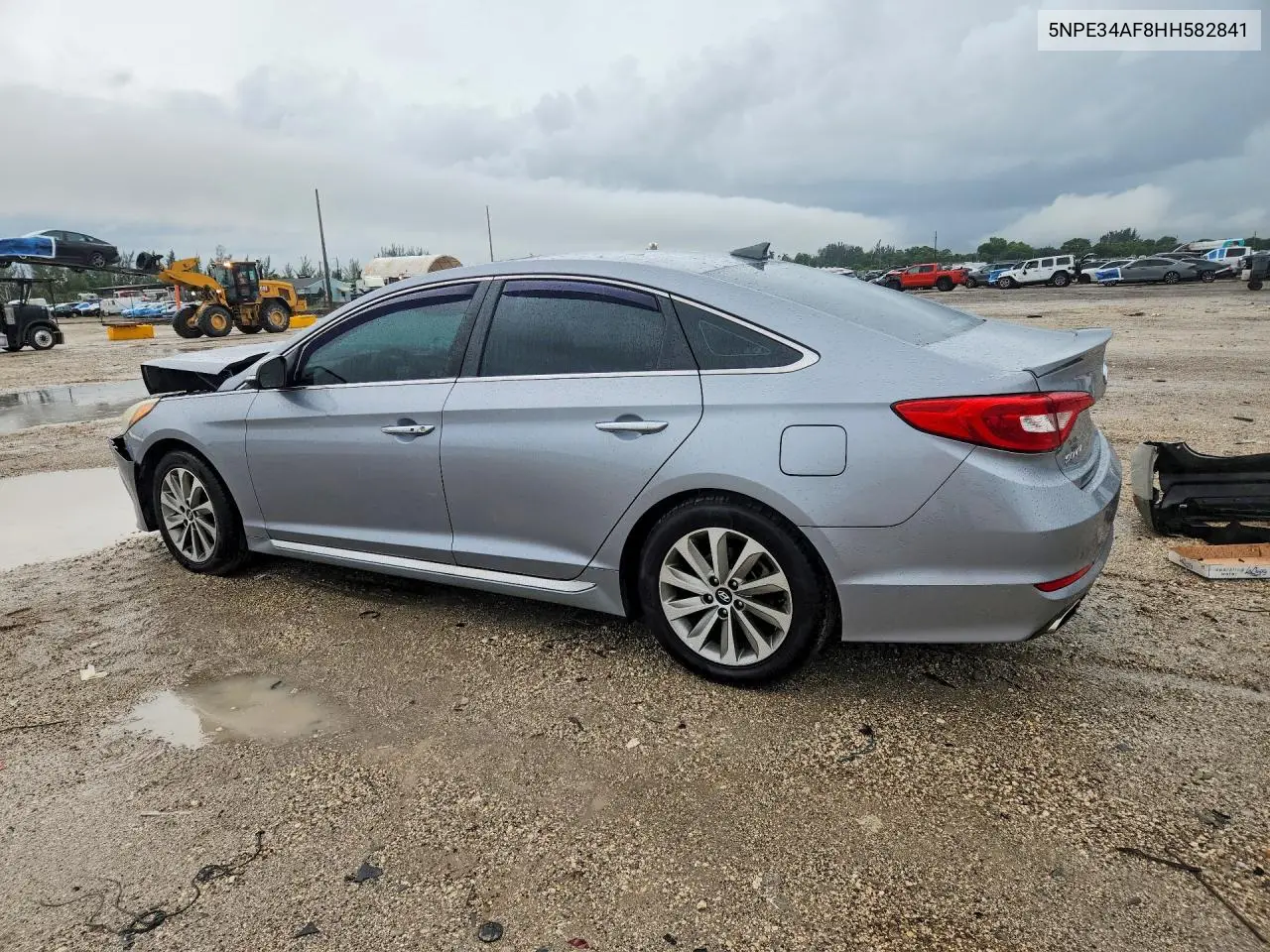 2017 HYUNDAI SONATA VIN 5NPE34AF8HH582841 — фото 2