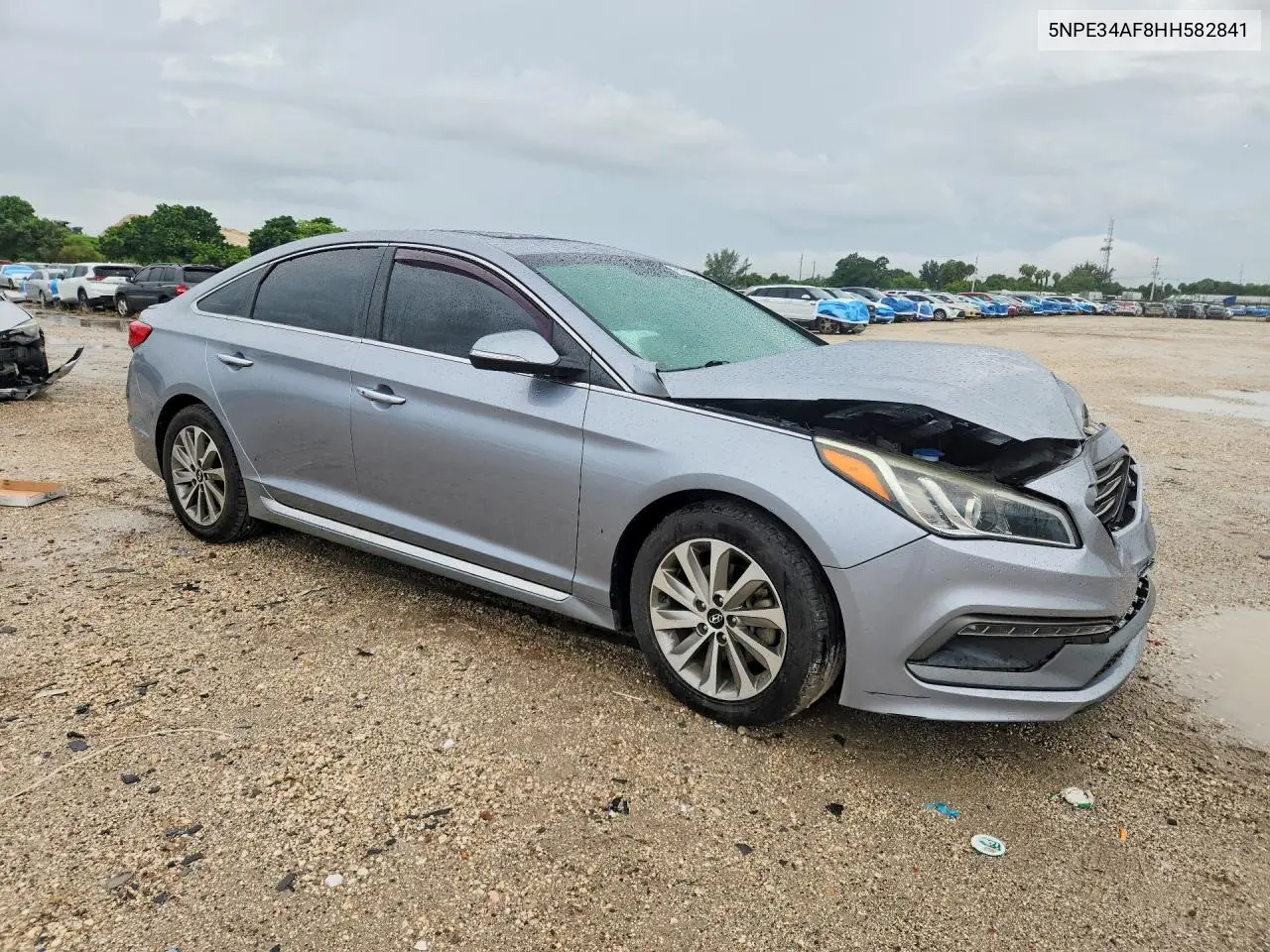 2017 HYUNDAI SONATA VIN 5NPE34AF8HH582841 — фото 4