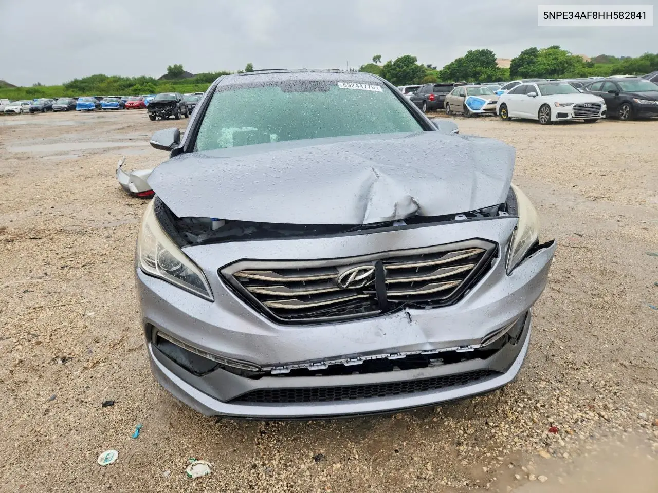 2017 HYUNDAI SONATA VIN 5NPE34AF8HH582841 — фото 5