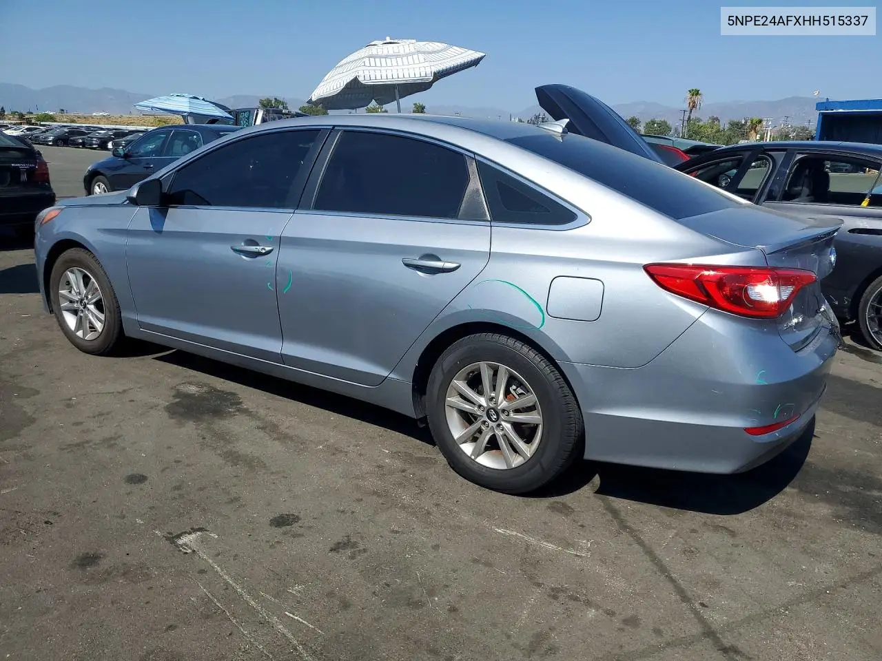 2017 HYUNDAI SONATA VIN 5NPE24AFXHH515337 — фото 2