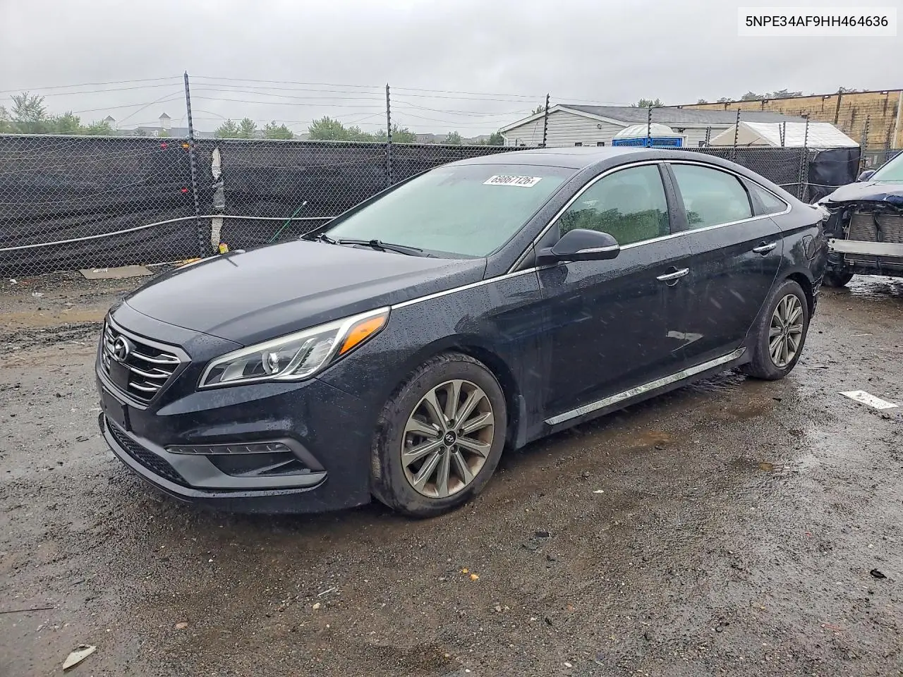 HYUNDAI SONATA 2017, VIN 5NPE34AF9HH464636