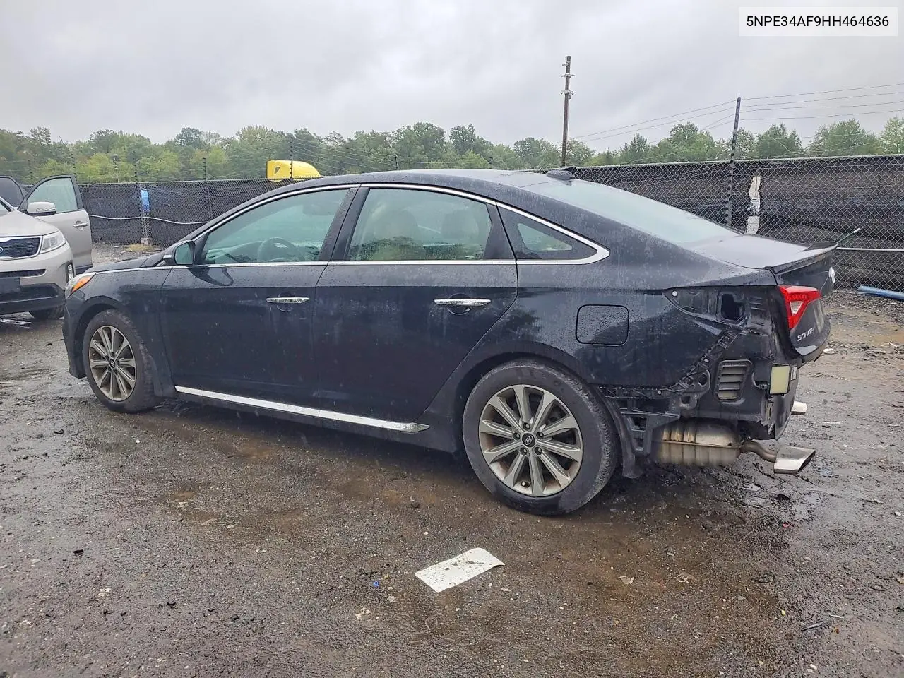 2017 HYUNDAI SONATA VIN 5NPE34AF9HH464636 — фото 2