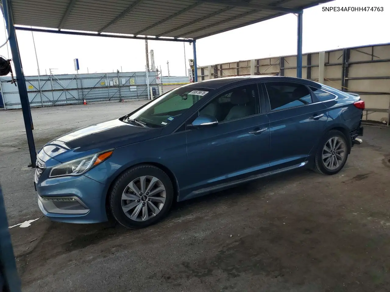 HYUNDAI SONATA 2017, VIN 5NPE34AF0HH474763