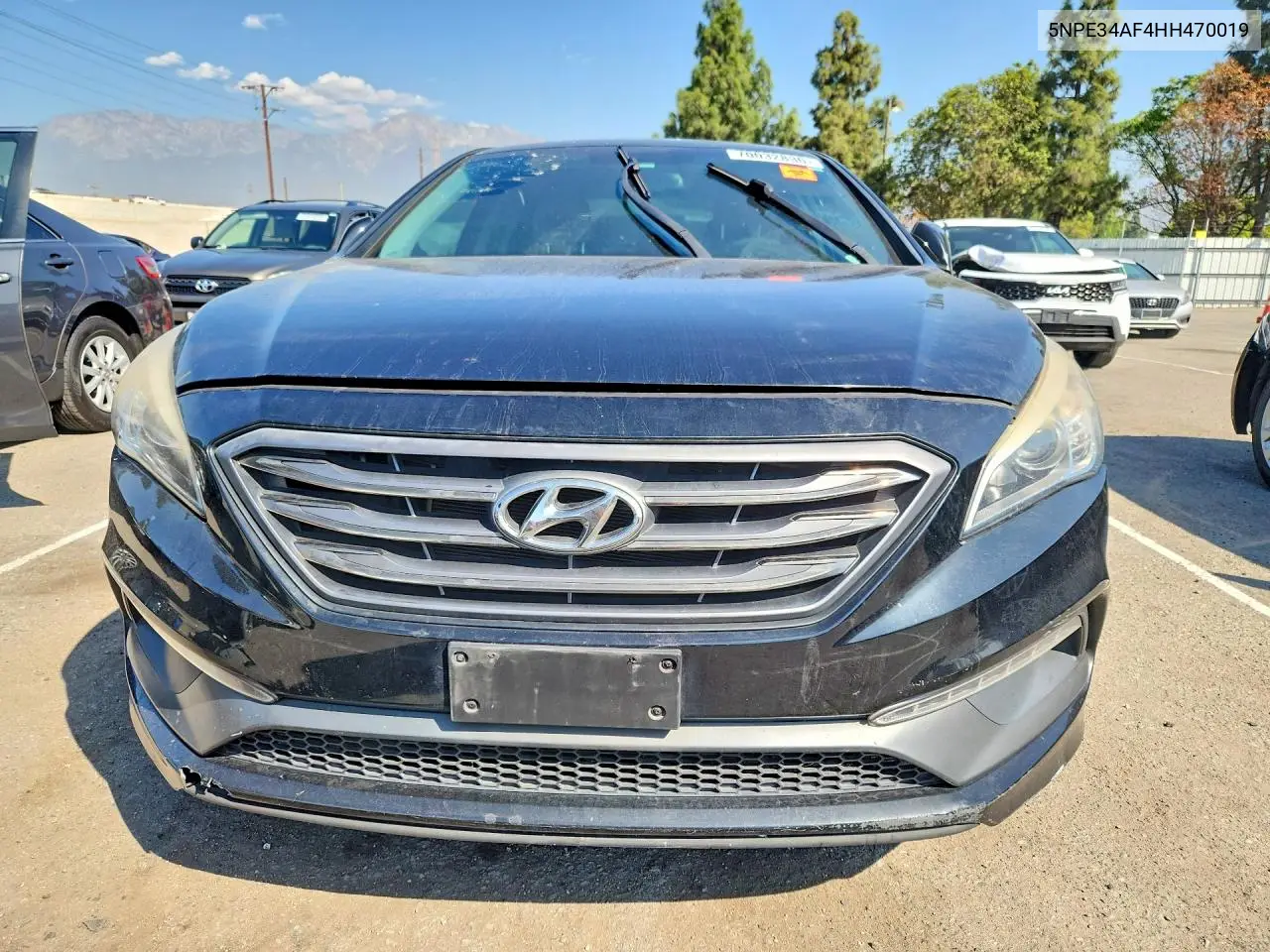 2017 HYUNDAI SONATA VIN 5NPE34AF4HH470019 — фото 5