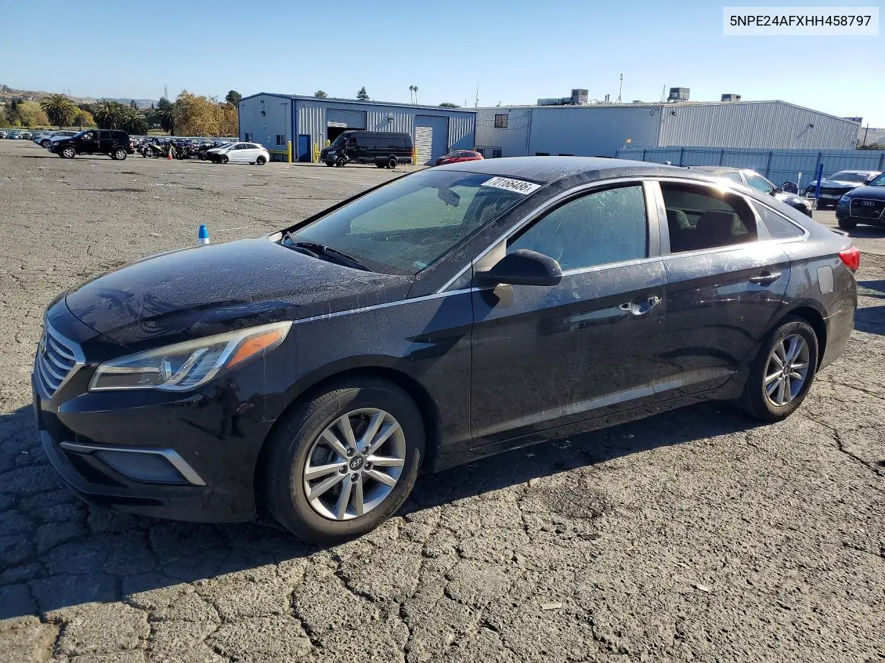 HYUNDAI SONATA 2017, VIN 5NPE24AFXHH458797