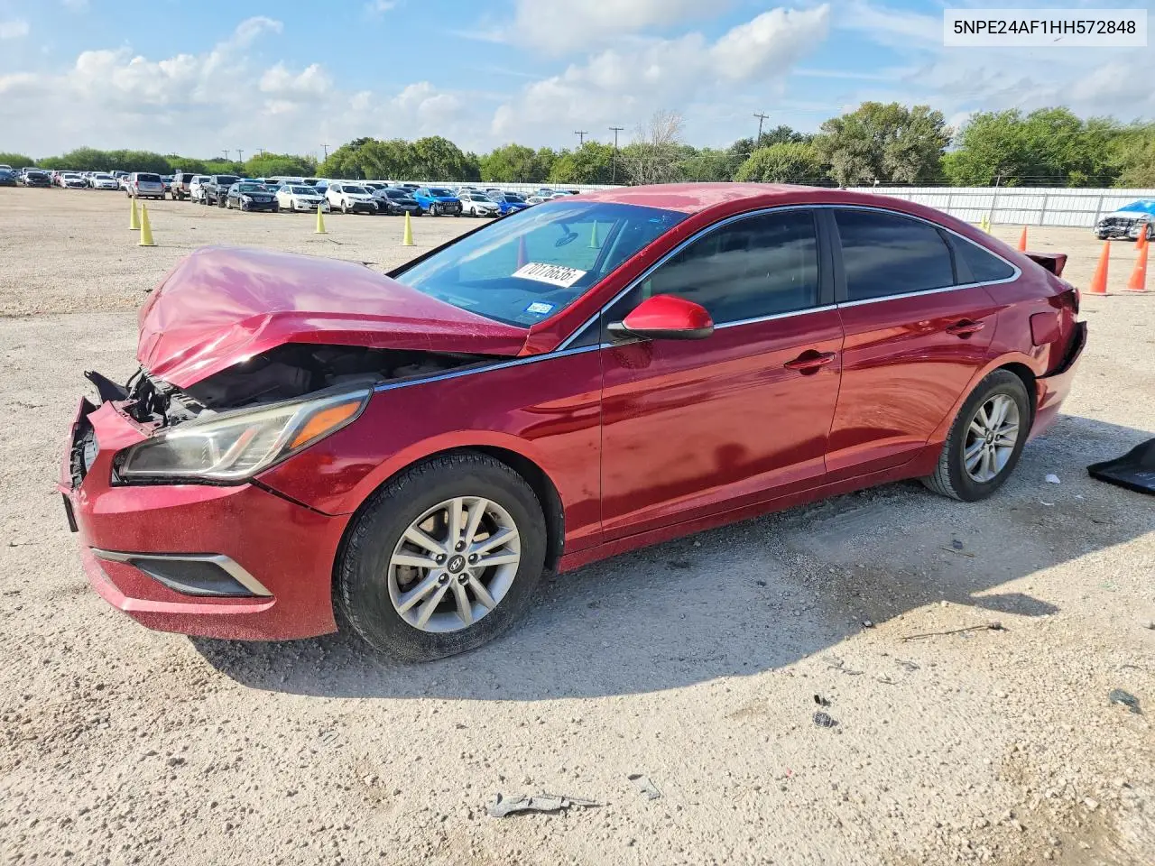 HYUNDAI SONATA 2017, VIN 5NPE24AF1HH572848