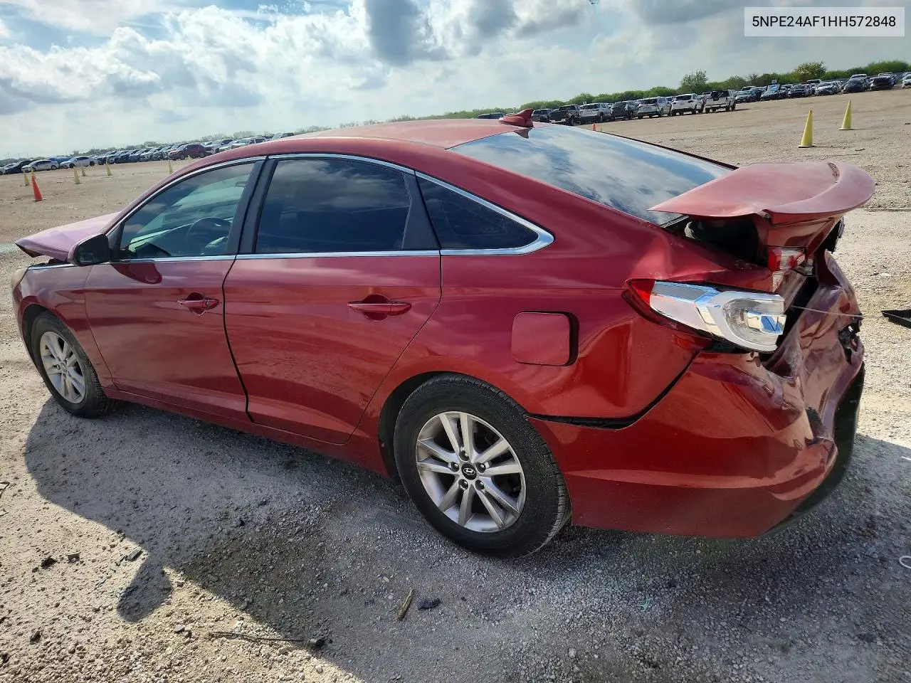 2017 HYUNDAI SONATA VIN 5NPE24AF1HH572848 — фото 2