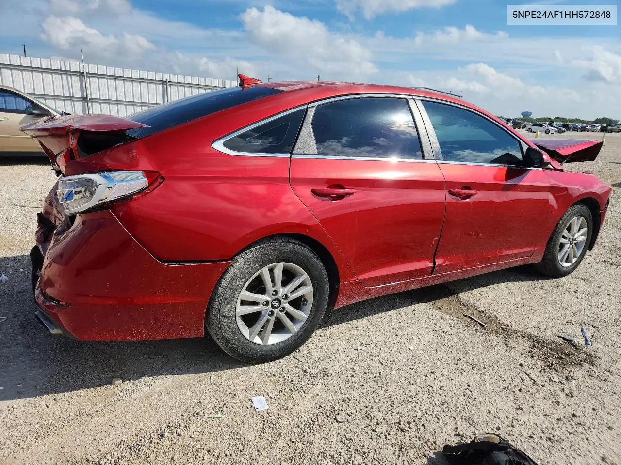 2017 HYUNDAI SONATA VIN 5NPE24AF1HH572848 — фото 3