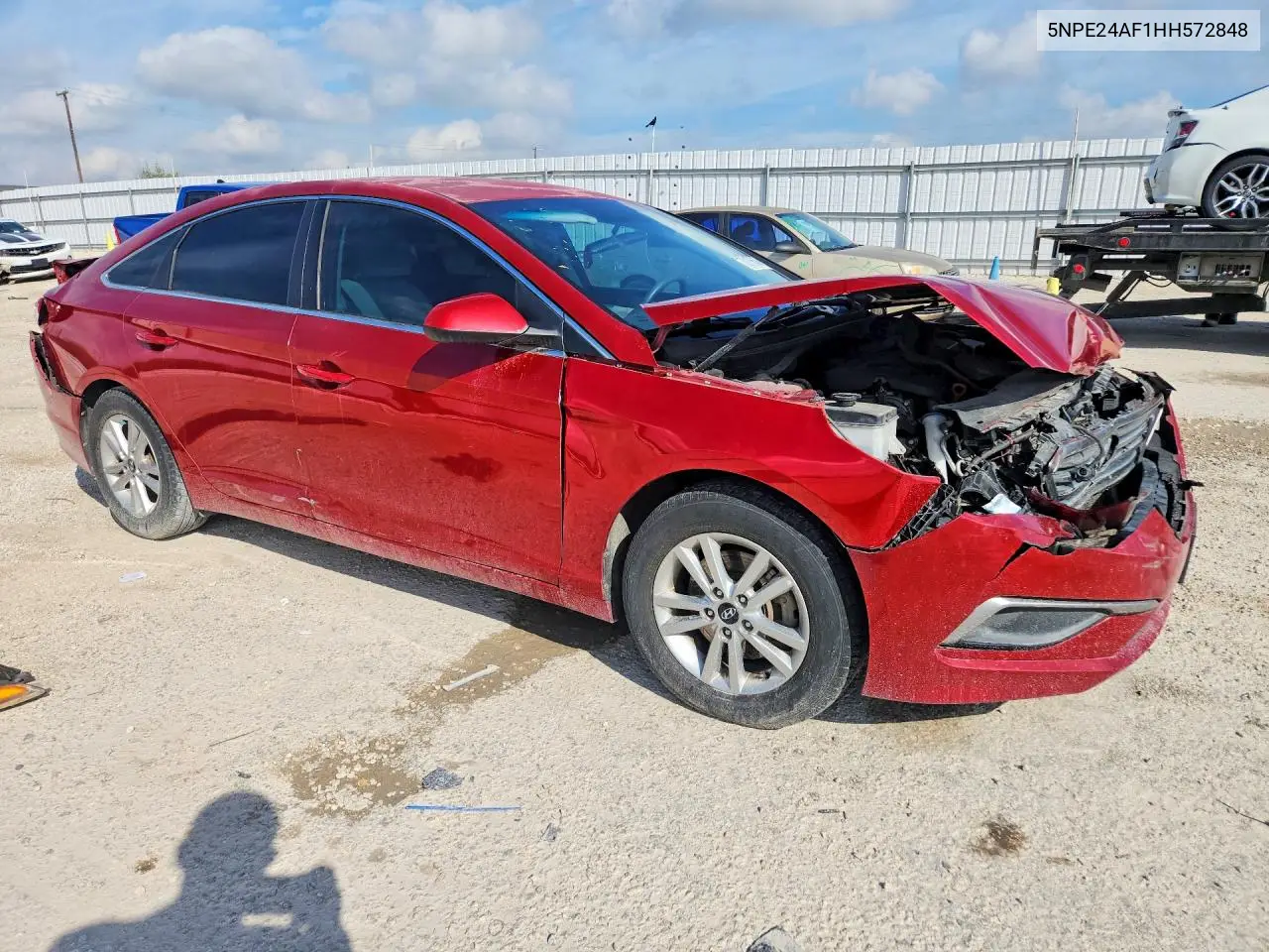 2017 HYUNDAI SONATA VIN 5NPE24AF1HH572848 — фото 4