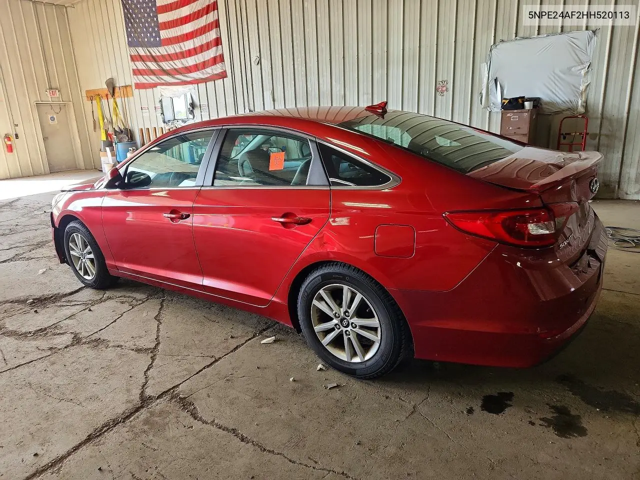 2017 HYUNDAI SONATA VIN 5NPE24AF2HH520113 — фото 2