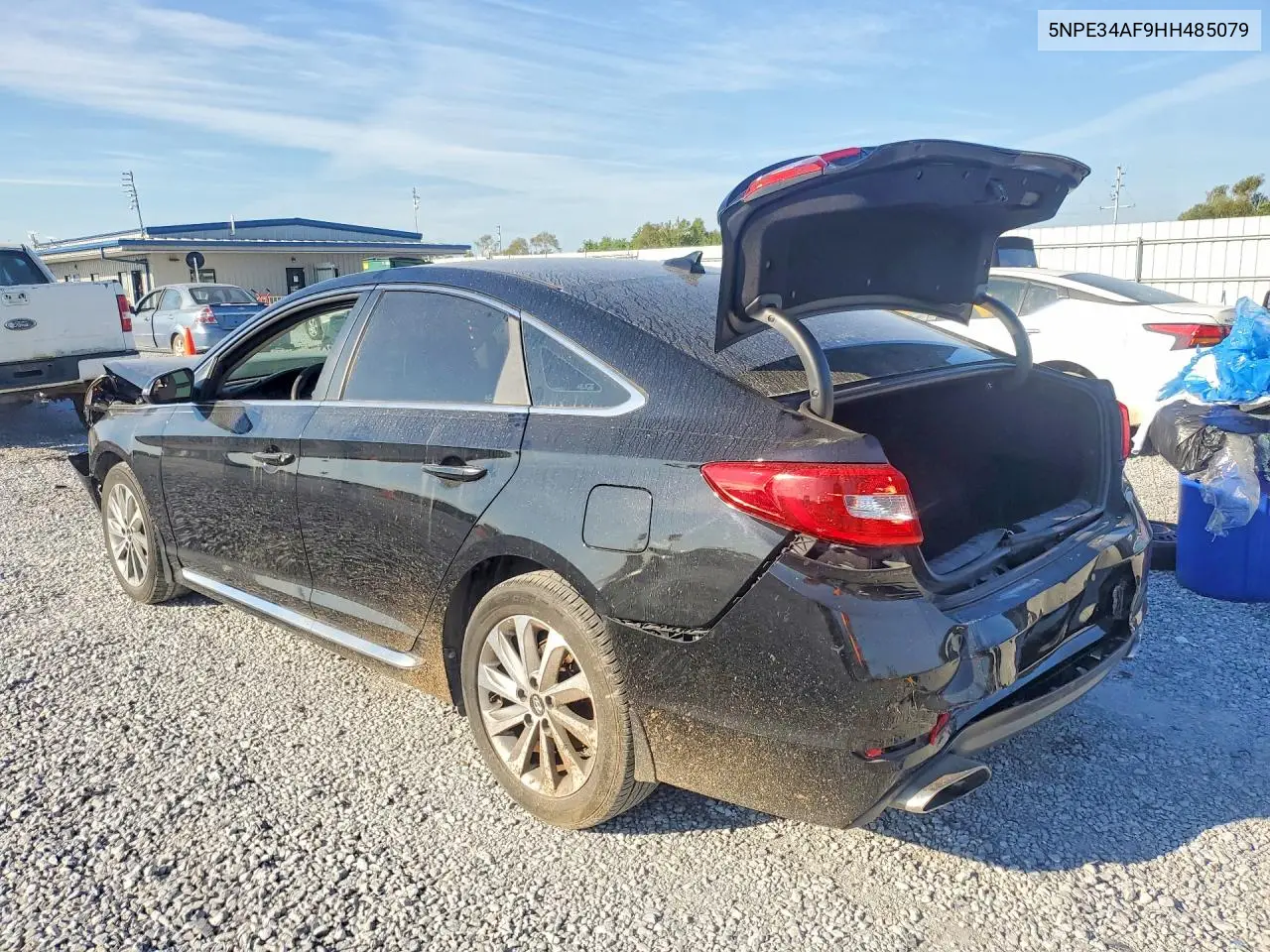 2017 HYUNDAI SONATA VIN 5NPE34AF9HH485079 — фото 2