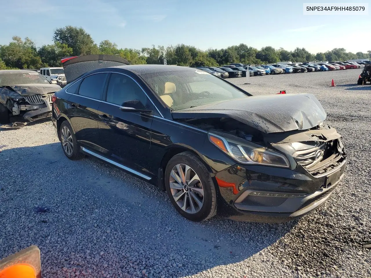 2017 HYUNDAI SONATA VIN 5NPE34AF9HH485079 — фото 4