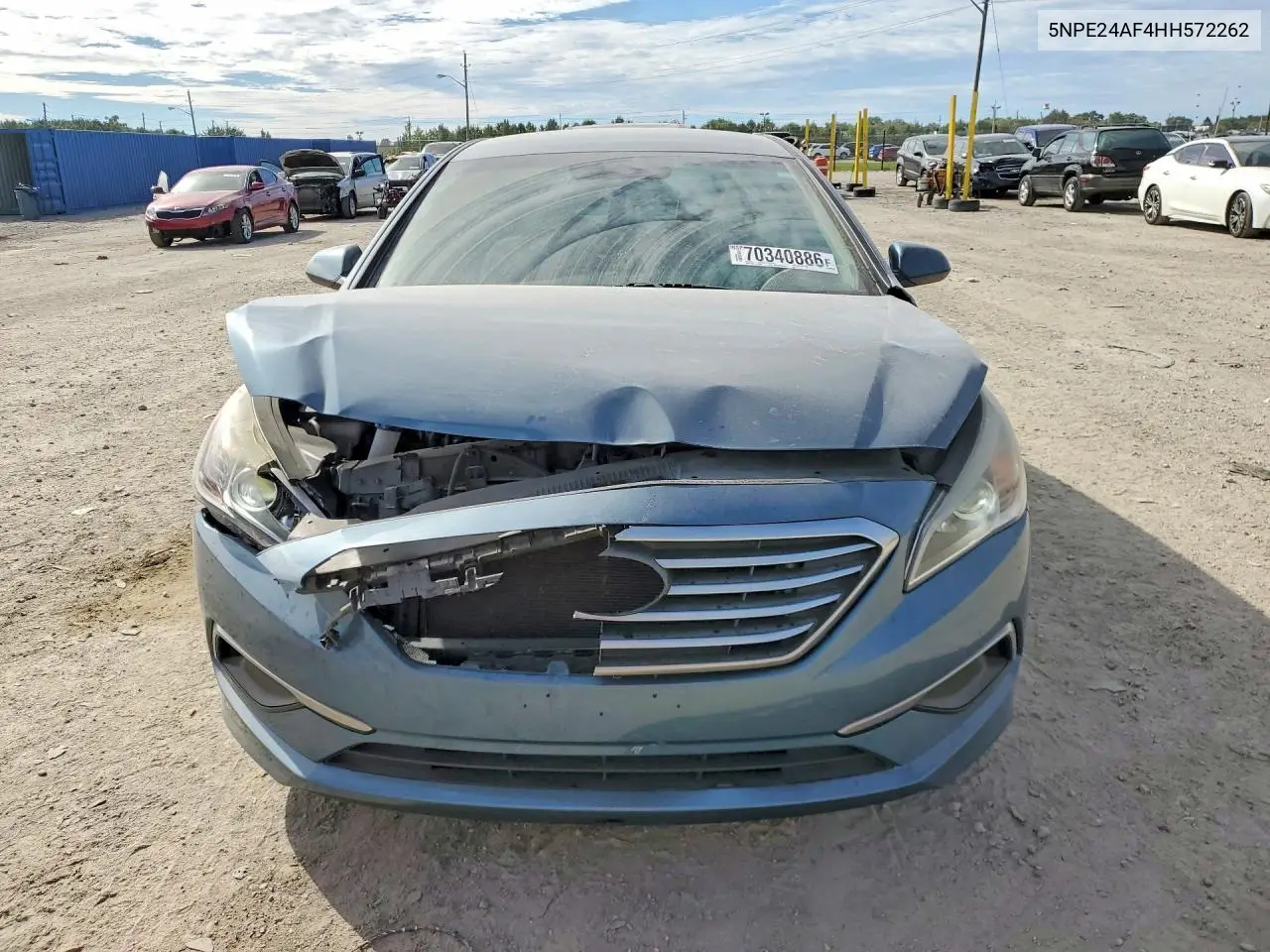 2017 HYUNDAI SONATA VIN 5NPE24AF4HH572262 — фото 5