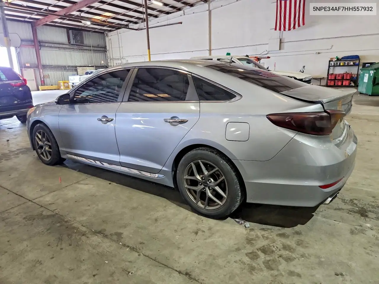 2017 HYUNDAI SONATA VIN 5NPE34AF7HH557932 — фото 2