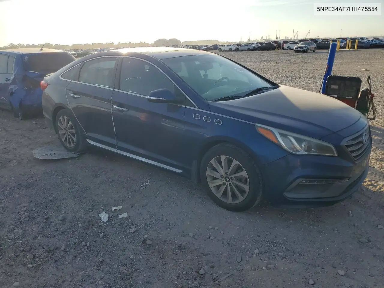 2017 HYUNDAI SONATA VIN 5NPE34AF7HH475554 — фото 4