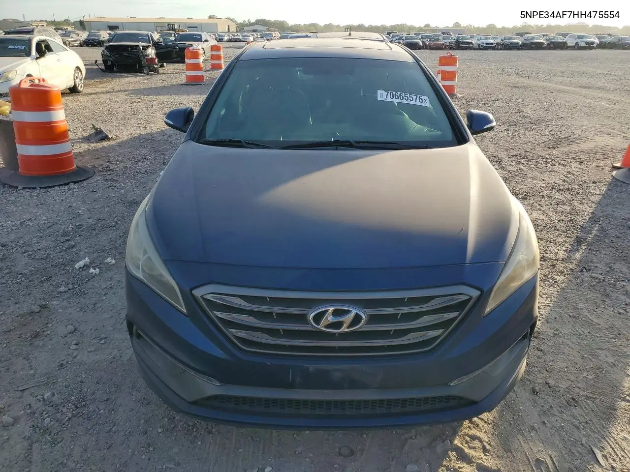 2017 HYUNDAI SONATA VIN 5NPE34AF7HH475554 — фото 5