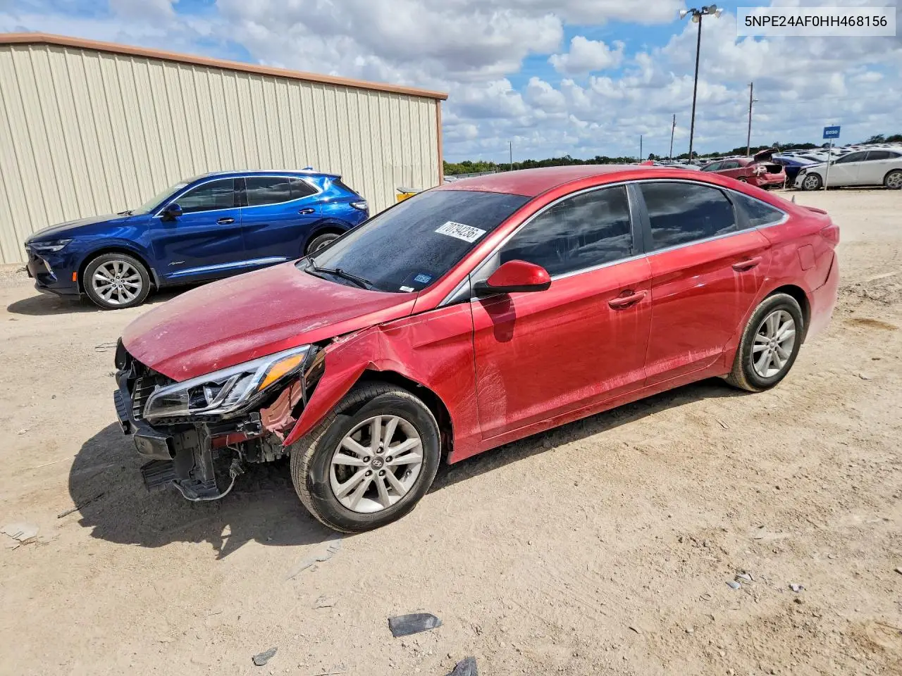 HYUNDAI SONATA 2017, VIN 5NPE24AF0HH468156