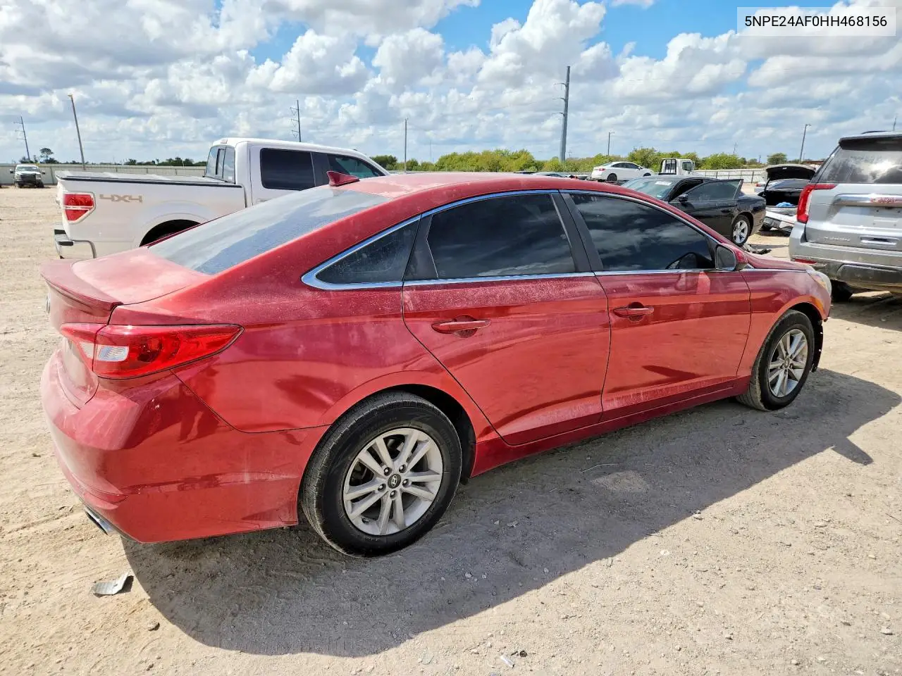 2017 HYUNDAI SONATA VIN 5NPE24AF0HH468156 — фото 3