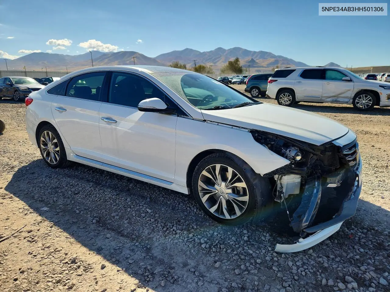 2017 HYUNDAI SONATA VIN 5NPE34AB3HH501306 — фото 4