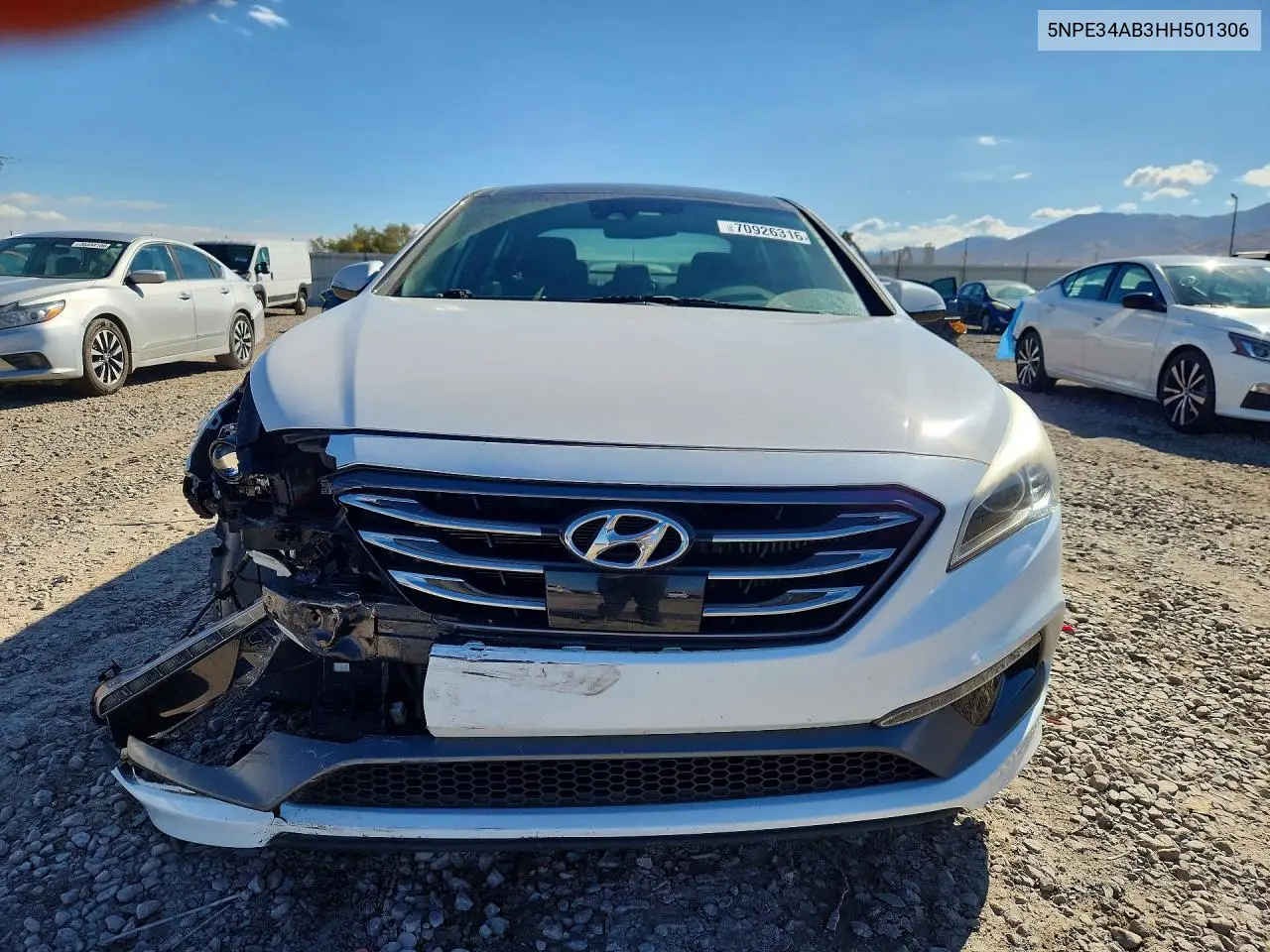 2017 HYUNDAI SONATA VIN 5NPE34AB3HH501306 — фото 5