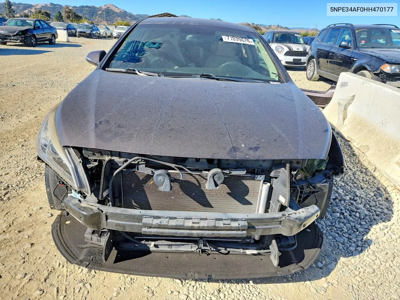 2017 HYUNDAI SONATA VIN 5NPE34AF0HH470177 — фото 5