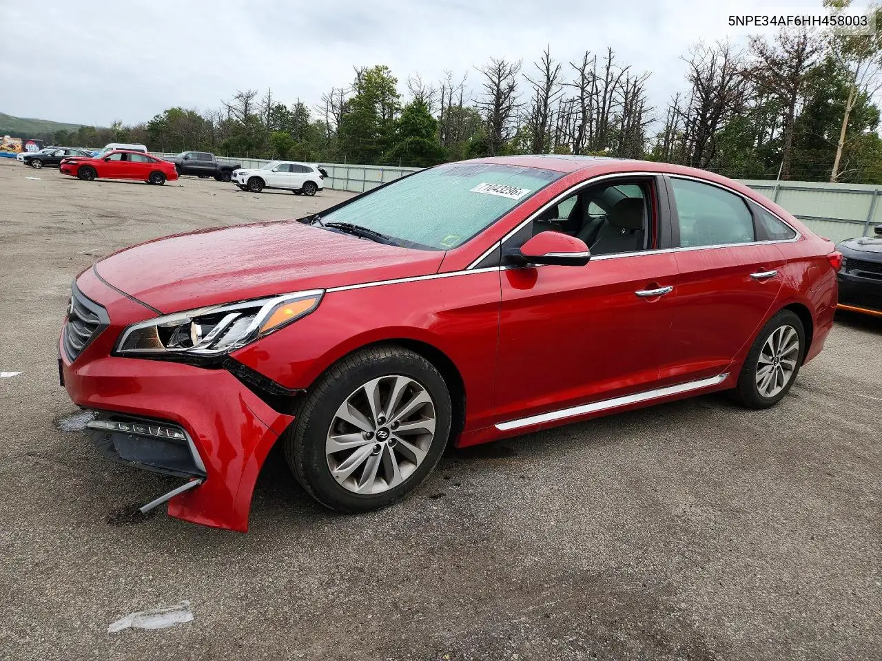 HYUNDAI SONATA 2017, VIN 5NPE34AF6HH458003