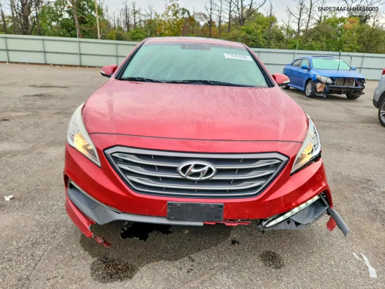 2017 HYUNDAI SONATA VIN 5NPE34AF6HH458003 — фото 5