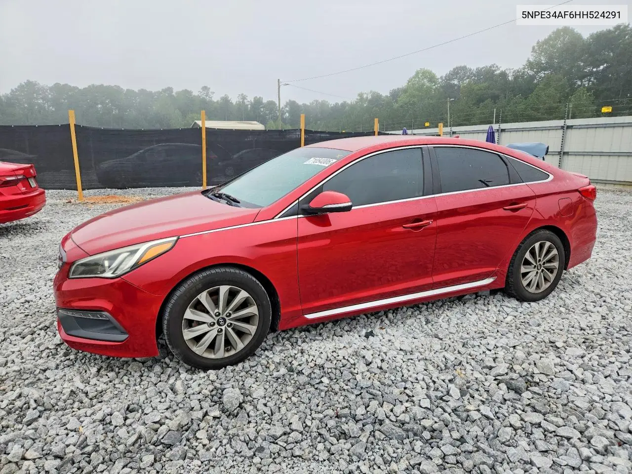 HYUNDAI SONATA 2017, VIN 5NPE34AF6HH524291