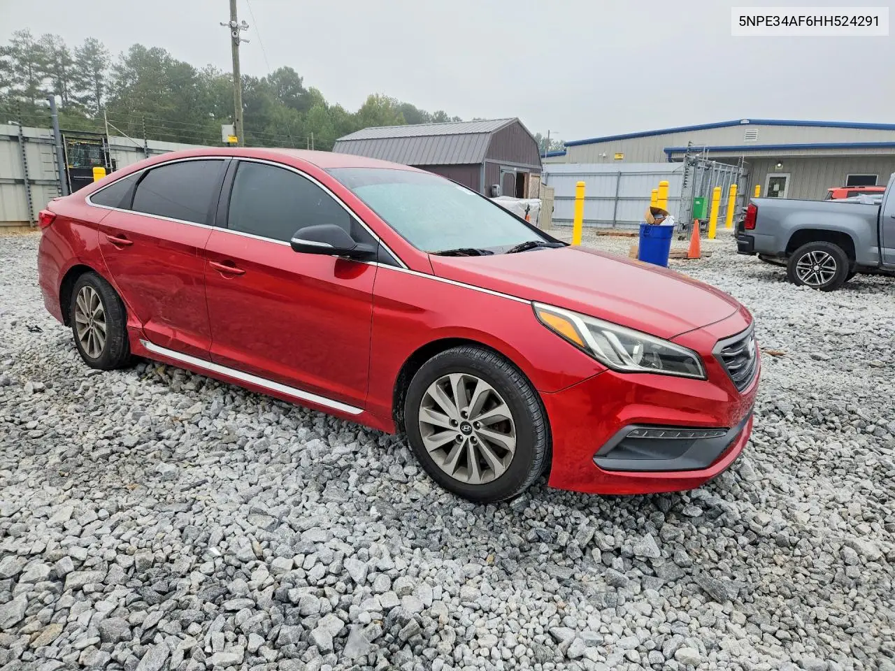2017 HYUNDAI SONATA VIN 5NPE34AF6HH524291 — фото 4