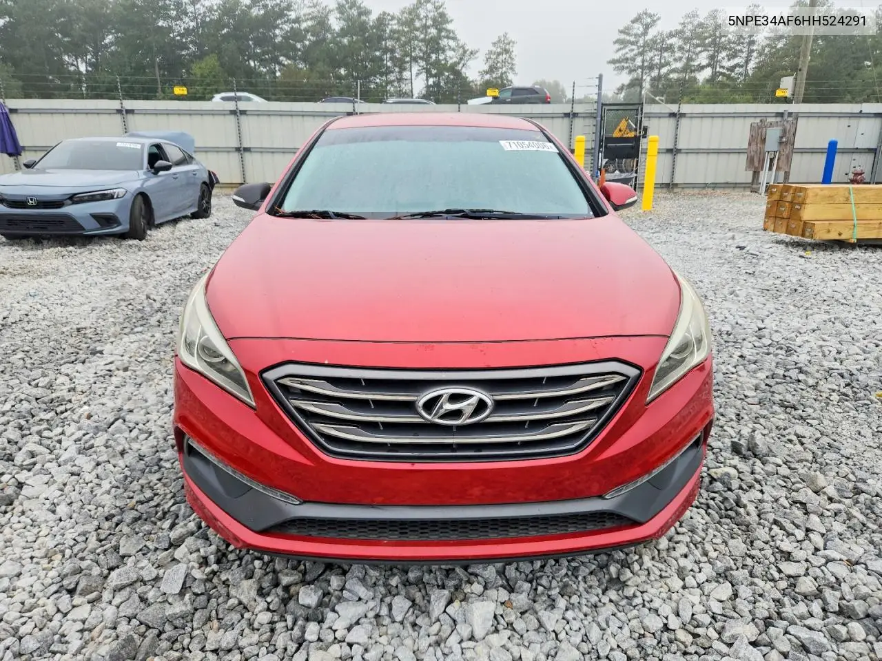 2017 HYUNDAI SONATA VIN 5NPE34AF6HH524291 — фото 5