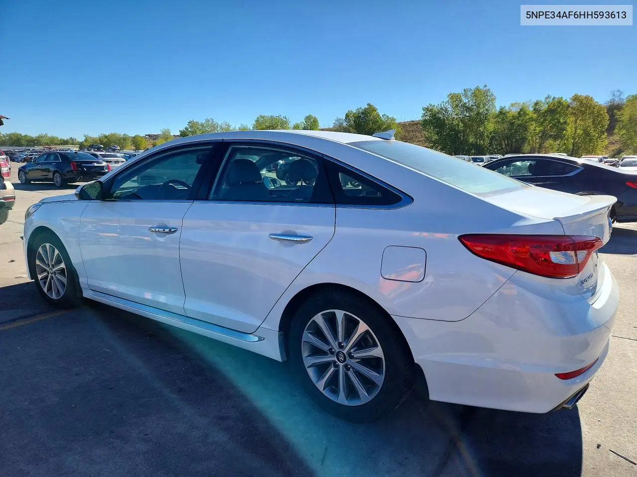 2017 HYUNDAI SONATA VIN 5NPE34AF6HH593613 — фото 2