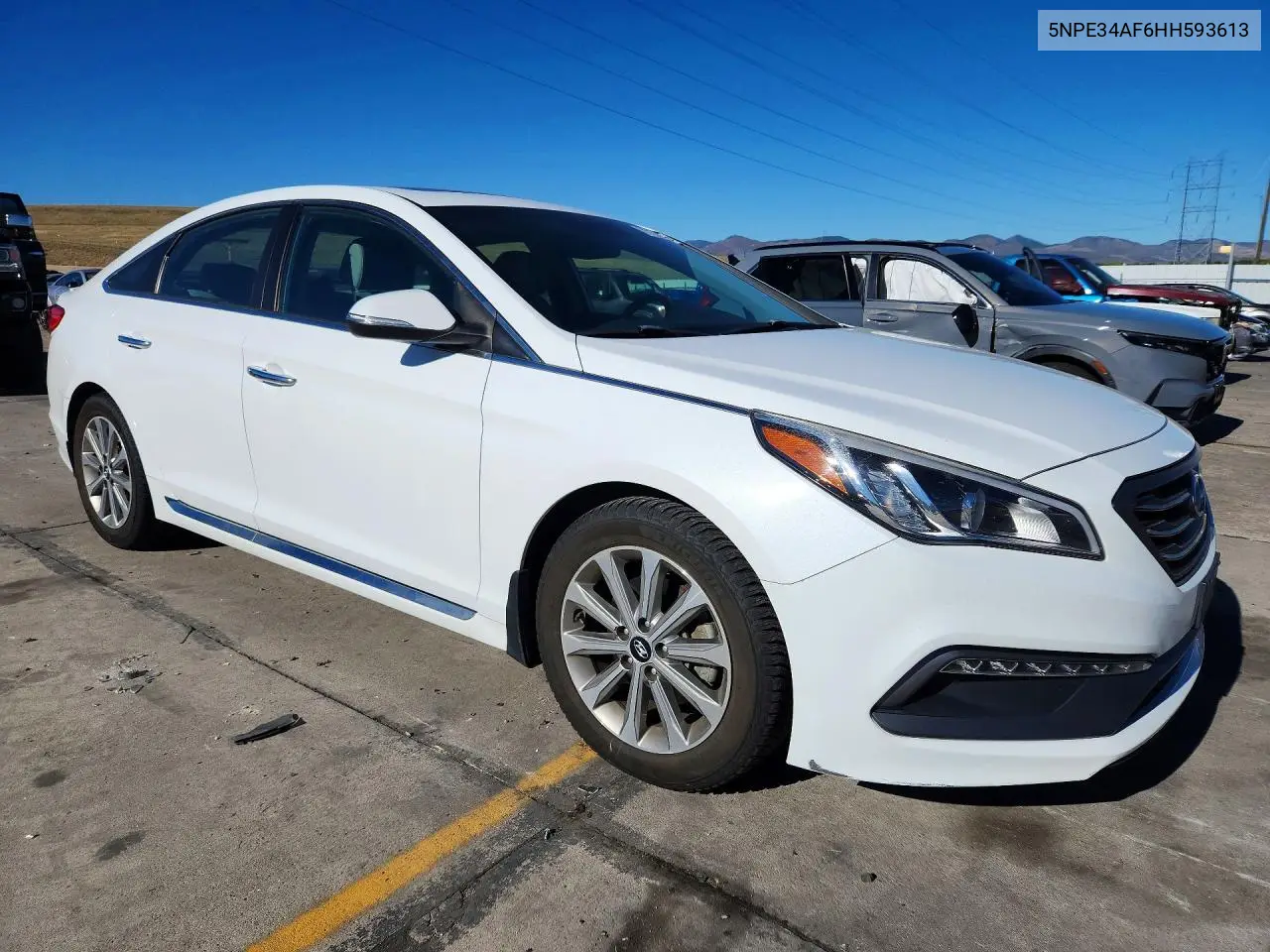 2017 HYUNDAI SONATA VIN 5NPE34AF6HH593613 — фото 4