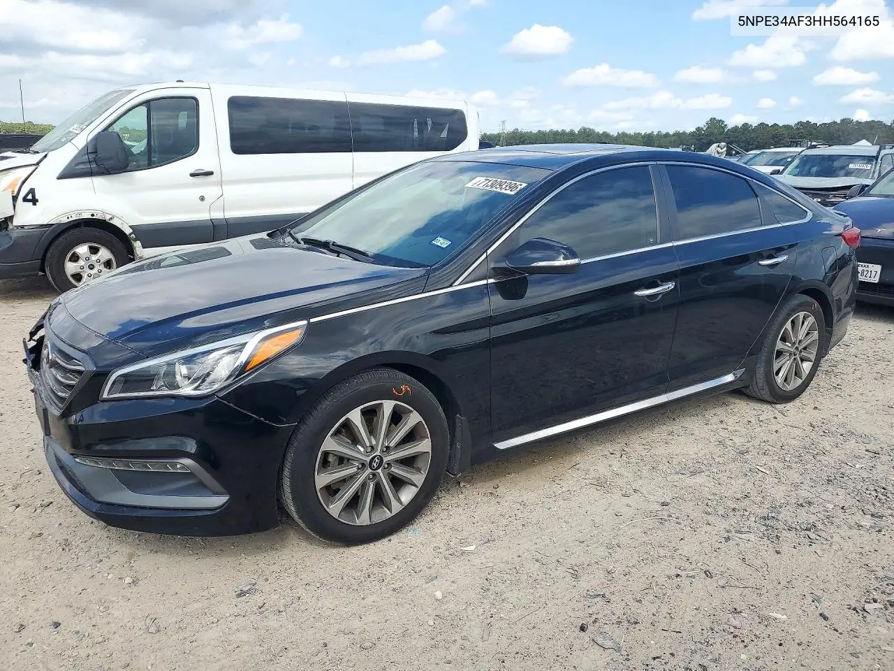 HYUNDAI SONATA 2017, VIN 5NPE34AF3HH564165