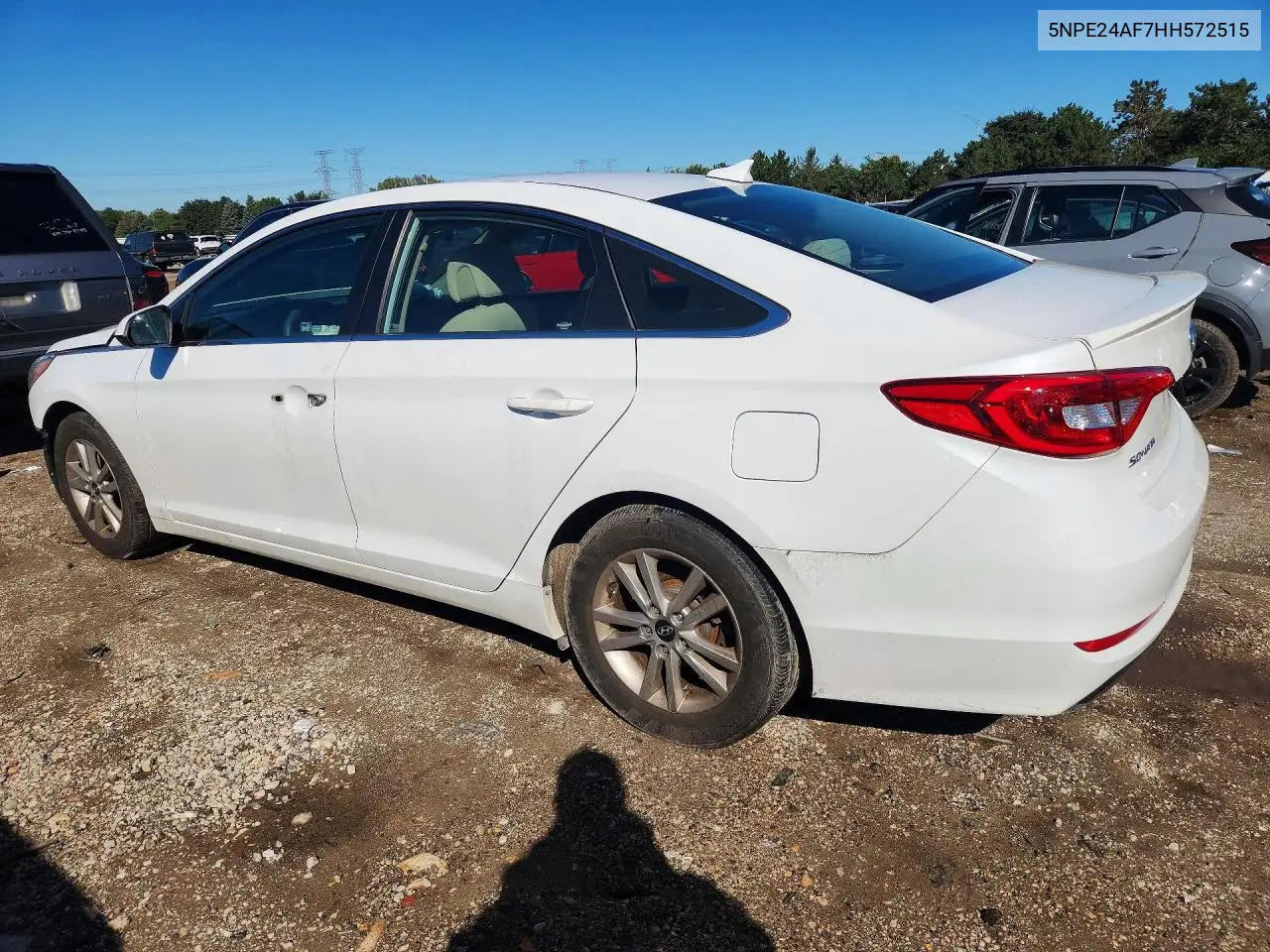 2017 HYUNDAI SONATA VIN 5NPE24AF7HH572515 — фото 2
