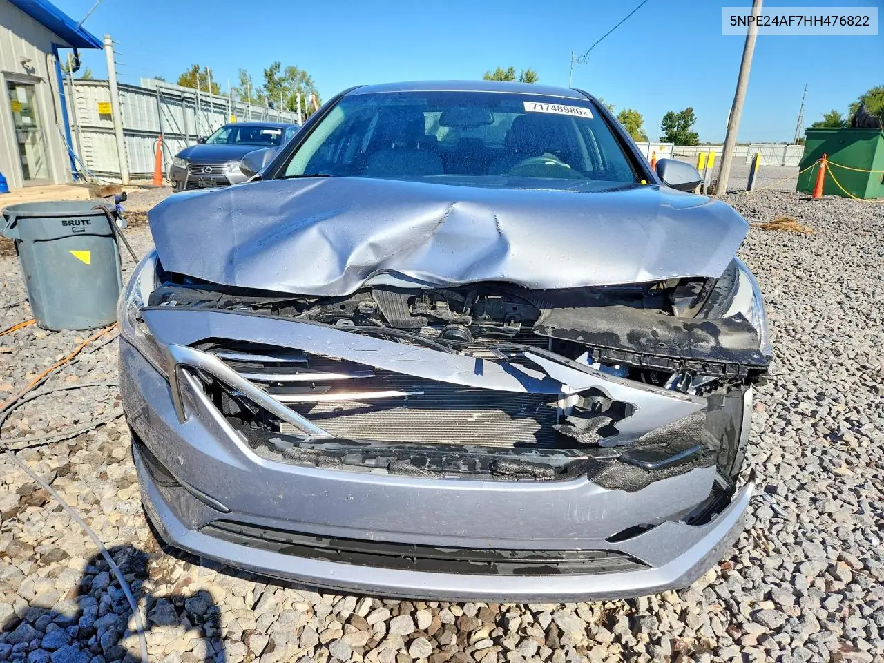 2017 HYUNDAI SONATA VIN 5NPE24AF7HH476822 — фото 5