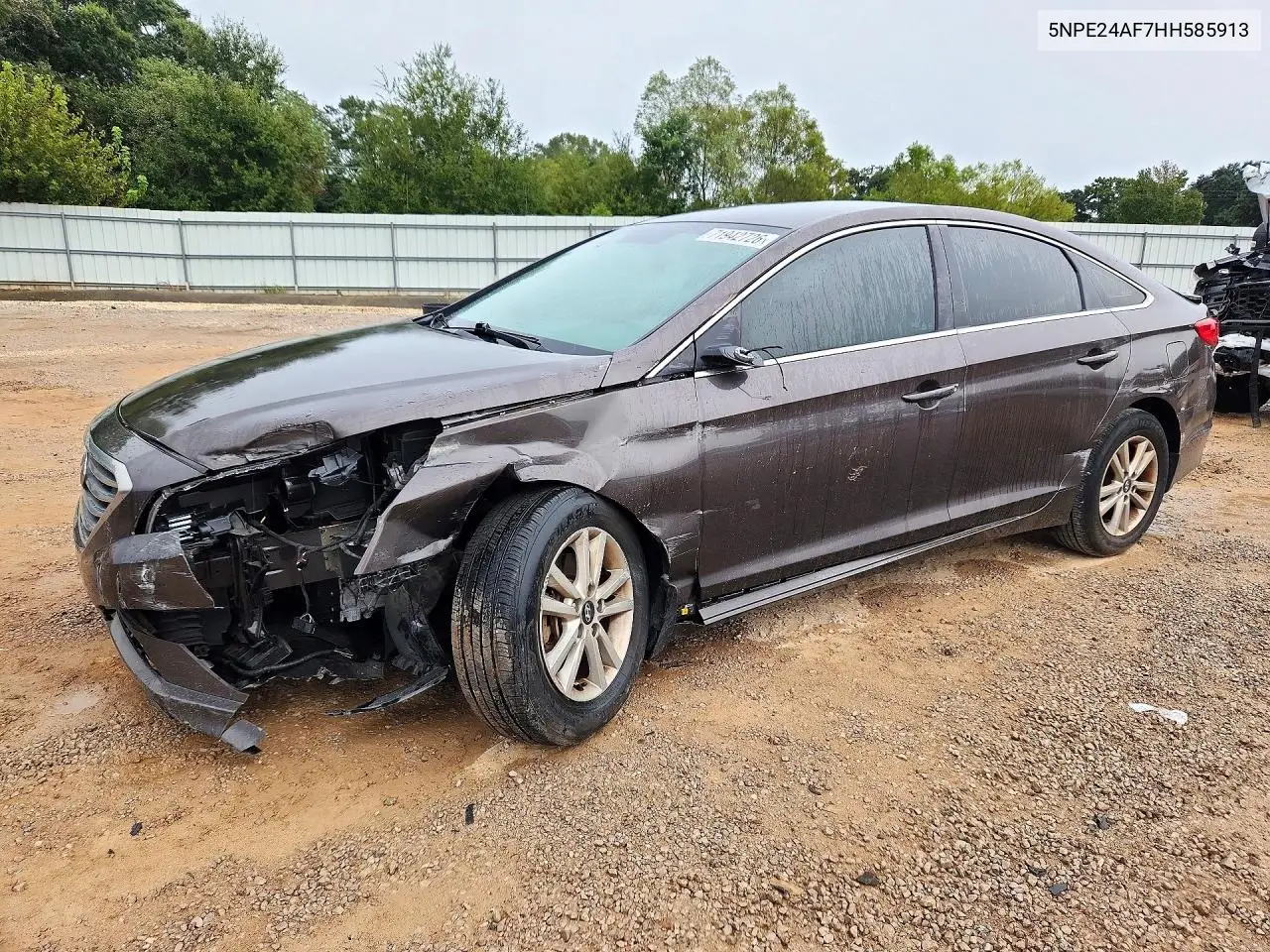 HYUNDAI SONATA 2017, VIN 5NPE24AF7HH585913