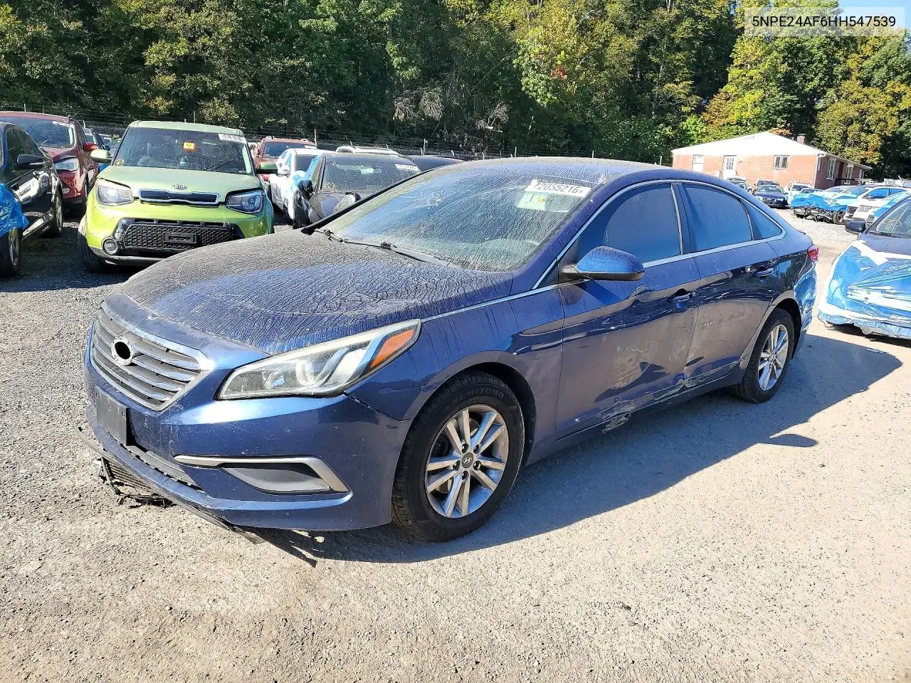 HYUNDAI SONATA 2017, VIN 5NPE24AF6HH547539