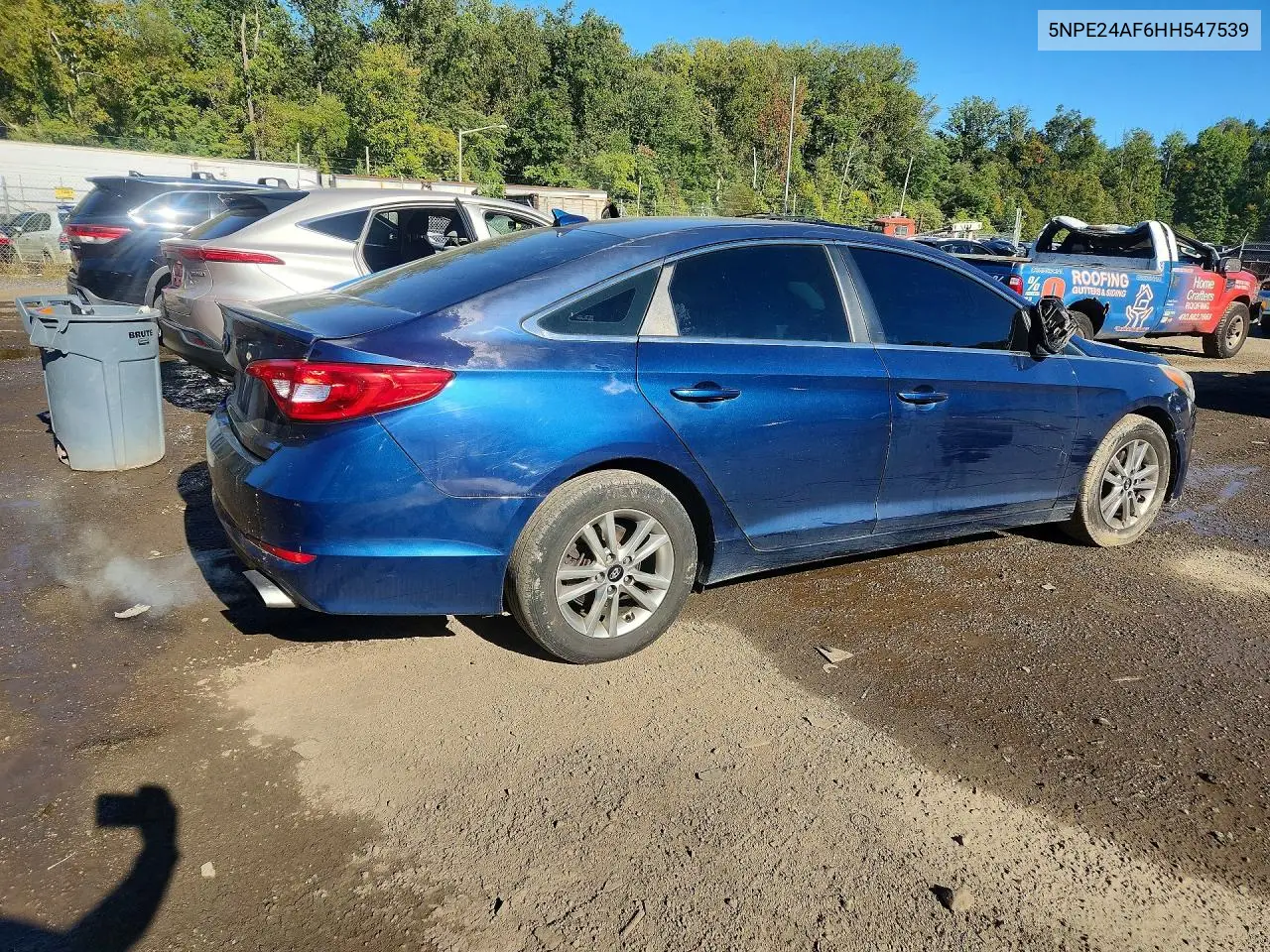2017 HYUNDAI SONATA VIN 5NPE24AF6HH547539 — фото 3
